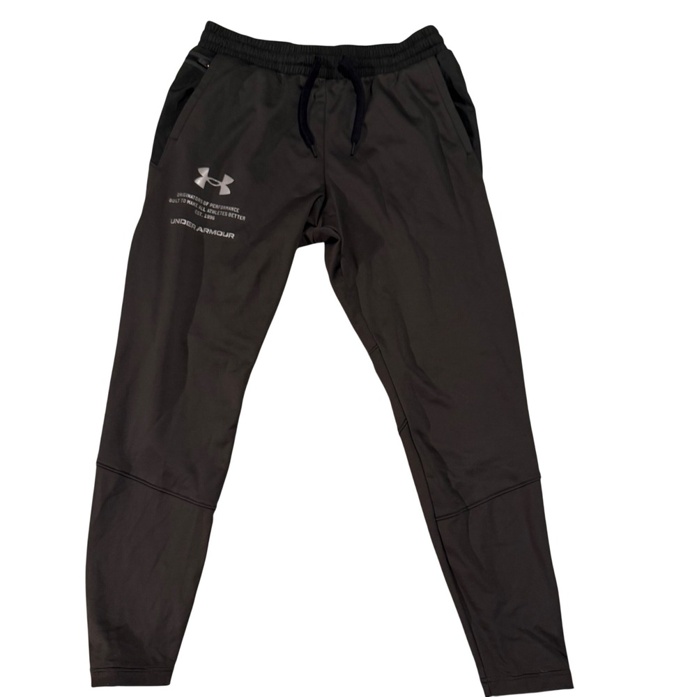 Under Armour Storm Gear Men Forest Green Gym Athletic Joggers Water Repellent LG